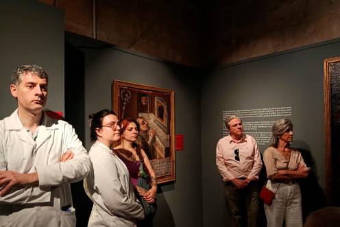 <i>Inauguración de la muestra. / Fotografías: Adrián Claudio Bonache / Diario JAÉN.</i>
