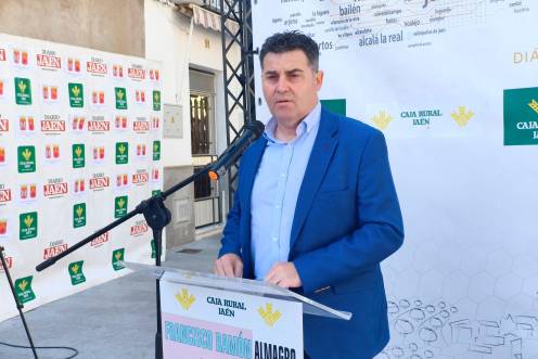 <i>Francisco Almagro durante su intervención en la nueva edición de los Diálogos “Jaén Nuevo Milenio”. / Agustín Muñoz / Diario JAÉN.</i>