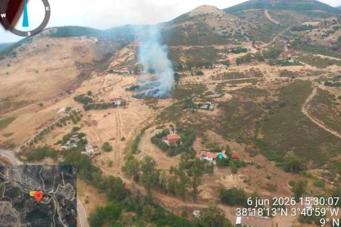 <i>Incendio en el paraje. / Infoca.</i>