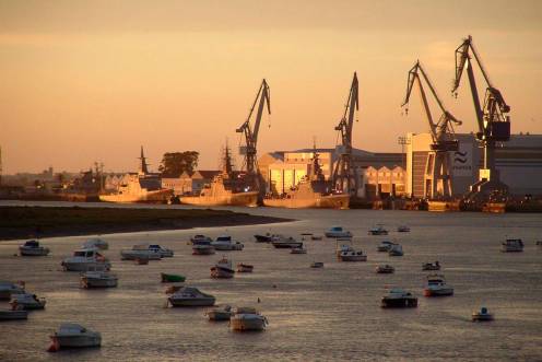 <i>Astilleros de Navantia de San Fernando. / Europa Press.</i>