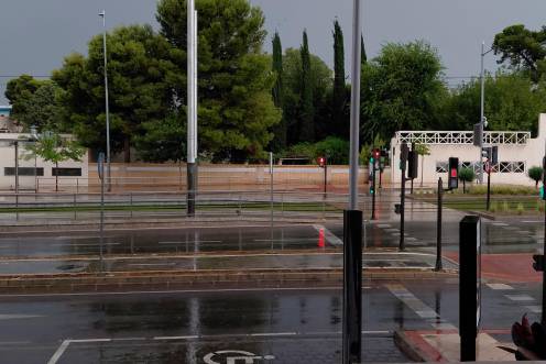 <i>Tormenta en Jaén capital. </i>