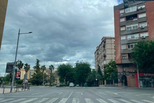 <i>Cielos encapotados en Jaén capital.</i>