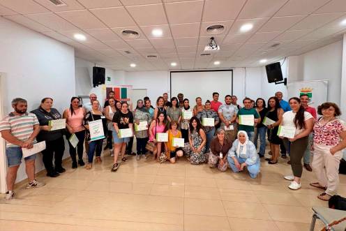 <i>Participantes en cursos de Eracis+ para mejorar la inserción laboral. / Diputación de Jaén. </i>