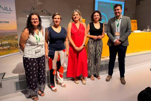 <i>Inauguración de la asamblea del proyecto LivingSoiLL. / UJA.</i>