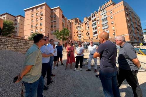 <i>Obras del nuevo aparcamiento de la calle Doctor Azpitarte. / Ayuntamiento de Jaén. </i>