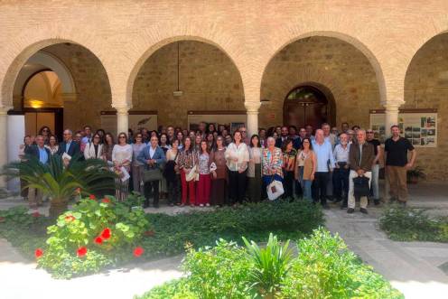 <i>Asistentes a la jornada en el antiguo Hospital de San Juan de Dios. / Diputación de Jaén.</i>