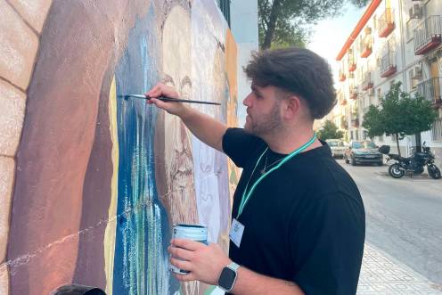 <i>El artista quesadeño Rubén Martínez.</i>