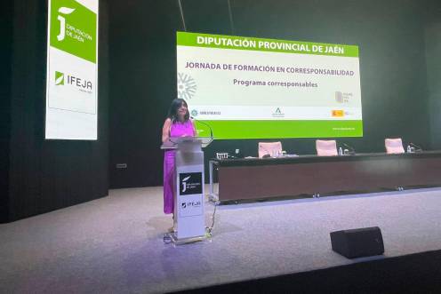 <i>Apertura de la II Jornada de Formación en Corresponsabilidad organizada por la Diputación de Jaén. / Diputación de Jaén. </i>