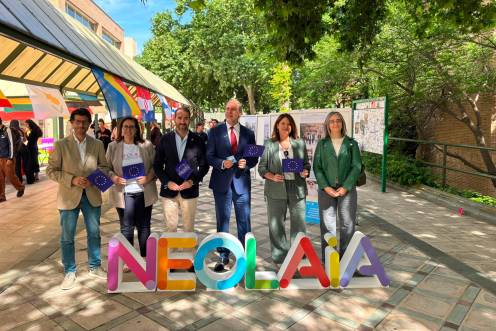 <i>Celebración del Día de Europa en el Campus de Las Lagunillas. / Álex Gómez / Diario JAÉN.</i>