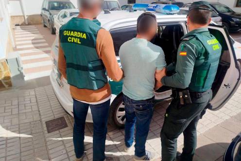 <i>Imagen de uno de los dos detenidos. / Guardia Civil.</i>