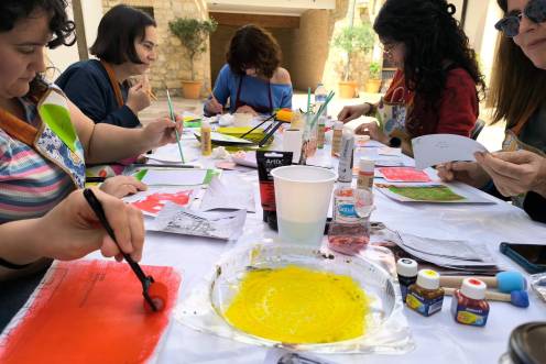 <i>Imagen del desarrollo del taller. / Ayuntamiento de Jaén.</i>