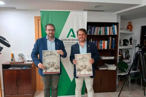 <i>Presentación de la Junta que colabora con la nueva edición de “La Batalla de Hornos. 1446. La Traición”. / Junta de Andalucía. </i>