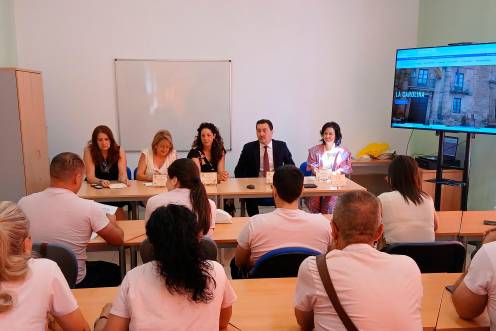 <i>Ana Mata clasusura el programa en La Carolina. / Junta de Andalucía.</i>