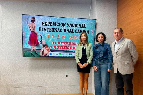<i>Apolonia Nebrera, Isabel Uceda y Adrián Argente, en la presentación. / Ifeja.</i>