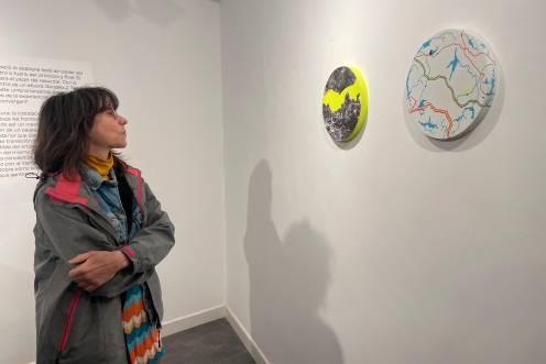 <i>La exposición “Ser dentro de un afuera” de Gonzalo J. Tejero. / Ana Lechuga / Diario JAÉN.</i>