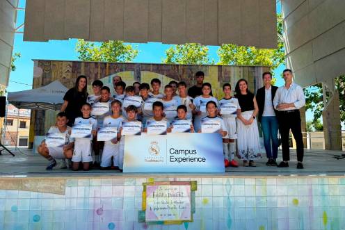 <i>Niños y niñas en el Campus Experience de la Fundación Real Madrid. / Europa Press. </i>