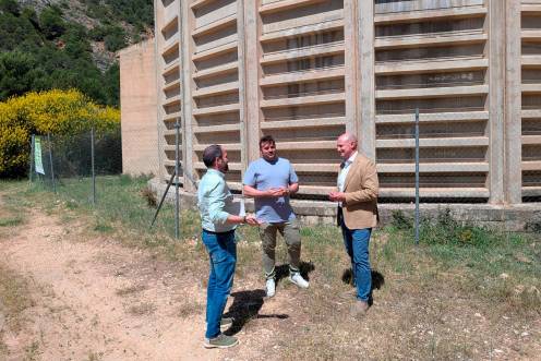 <i>José Luis Hidalgo visita las obras. / Diputación de Jaén.</i>