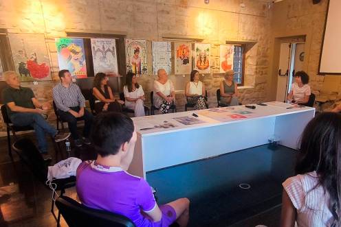 <i>Imagen de la asamblea en Linares. / Junta de Andalucía. </i>
