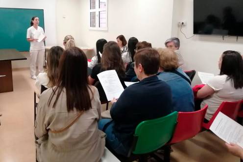 <i>Una de las actvidades de la Semana de la Salud de Santiago-Pontones. / Junta de Andalucía. </i>