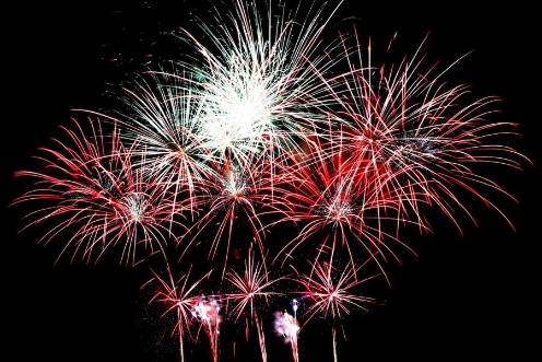 <i>Imagen de archivo de fuegos artificiales. / Ayuntamiento de Blanes. </i>