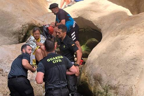 <i>Imágenes del rescate compartidas por el Ayuntamiento de Los Villares. </i>