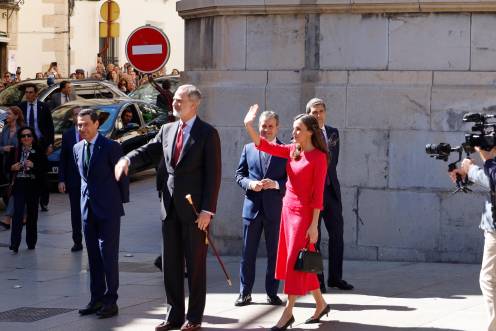<i>Durante la última visita de Su Majestad el Rey Felipe VI junto a la Reina Leticia. / Jason Moyano / Diario JAÉN. </i>