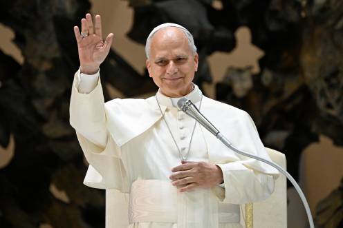 <i>El papa León XIV, en una imagen de archivo.</i>