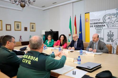 <i>Junta Local de Seguridad para coordinar el dispositivo de seguridad durante la jornada electoral del 17M en la provincia de Jaén. / Subdelegación de Jaén.</i>