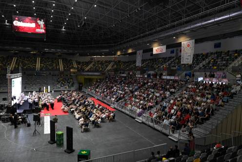 <i>Vista general del Olivo Arena durante la gala de los Premios Jiennenses del Año 2025. / Agustín Muñoz / Diario JAÉN</i>