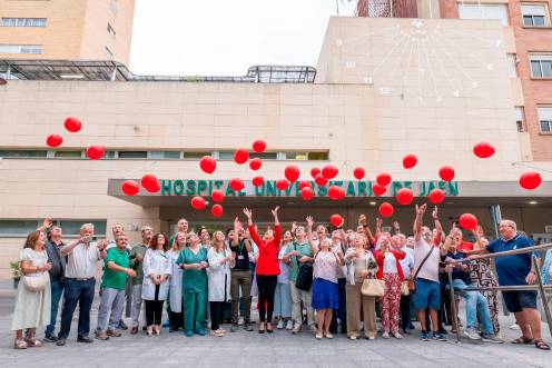 <i>Celebración del Día Mundial del Corazón en el Hospital Universitario de Jaén. / Hospital Universitario de Jaén. </i>
