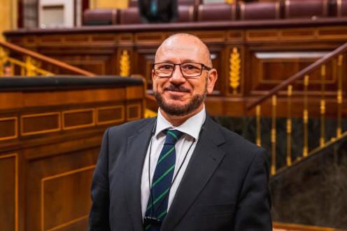 <i>Francisco José Alcaraz Martos, que volverá a encabezar la lista de Vox.</i>