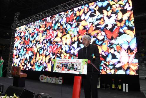 <i>El director de Diario JAÉN, Juan Espejo, durante su intervención en la gala Jiennenses del Año 2025. / Agustín Muñoz / Diario JAÉN.</i>