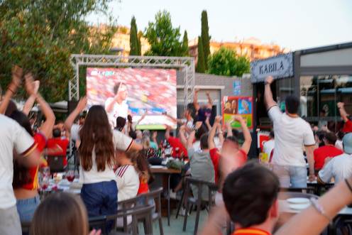 <i>Celebración del gol de Oyarzábal. / Juanjes García / Diario JAÉN.</i>