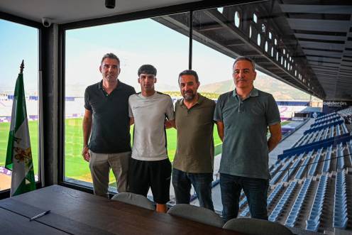<i>Fran Anera, Mario Pozo, Juan Gambero y Agustín Gutiérrez. / Real Jaén. </i>
