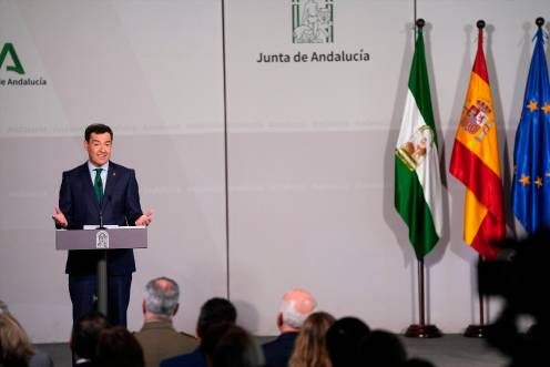 <i>El presidente de la Junta de Andalucía, Juanma Moreno. / Europa Press. </i>