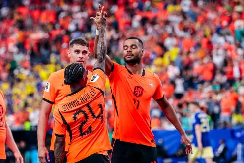 <i>Cody Gakpo celebra un gol. / Stanley Gontha / Contacto / Europa Press. </i>