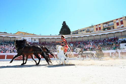 <i>Imagen de una carrera de caballos celebrada en el marco de las XII Fiestas Íbero Romanas de Cástulo. / Archivo. / Europa Press.</i>
