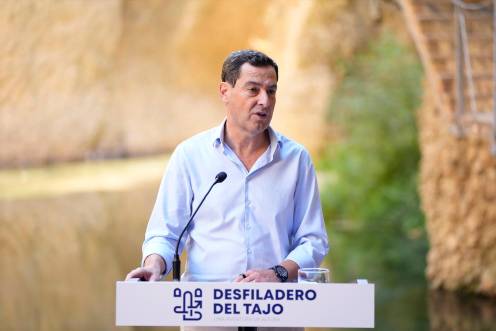 <i>El presidente de la Junta de Andalucía, Juanma Moreno. / Europa Press. </i>