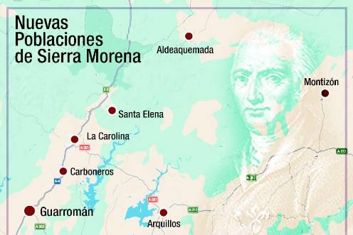 <i>Las Nuevas Poblaciones en la provincia de Jaén.</i>