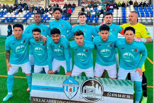 <i>Once del Villacarrillo CF en un encuentro de la temporada pasada. / Villacarrillo CF. </i>