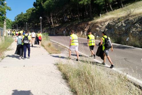 <i>Los jóvenes participan activamente en la actividad. / Ayuntamiento de Jaén.</i>