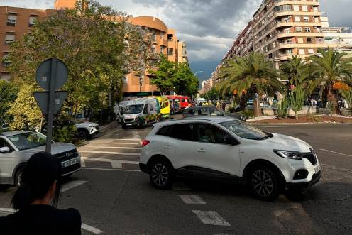 <i>Aparatoso accidente en la Avenida de Andalucía.</i>