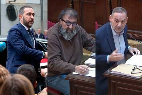 <i>El empresario Víctor Aldama, el exasesor Koldo García y el exministro José Luis Ábalos. Archivo.</i>