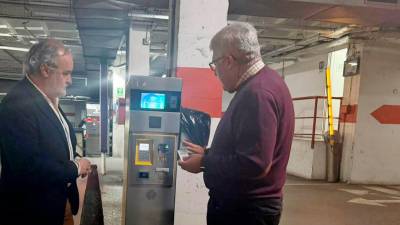 Francisco Lechuga visita el parking de San Francisco. / Ayuntamiento de Jaén.
