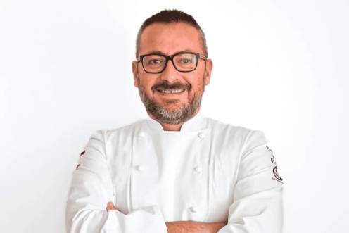 <i>El chef Michelin Pedro Sánchez, de Bagá.</i>