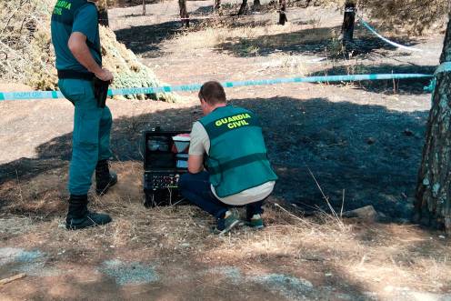 <i>Intervención de la Guardia Civil en la zona.</i>