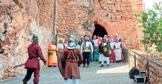 <i>Algunos momentos de la recreación de la batalla de Hornos. / Diario JAÉN.</i>