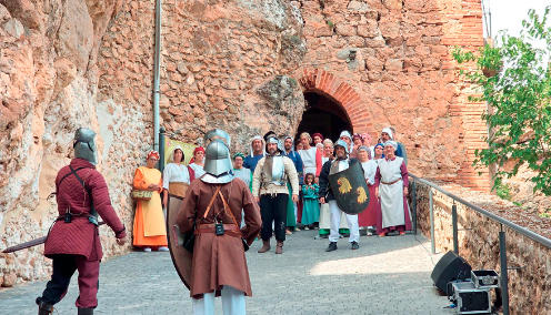<i>Algunos momentos de la recreación de la batalla de Hornos. / Diario JAÉN.</i>