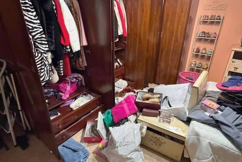 <i>Estado en que quedó una habitación después de que fuera revuelta.</i>