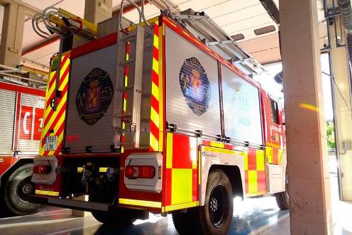 <i>Vehículos en el Parque de Bomberos de Jaén. / Europa Press. </i>